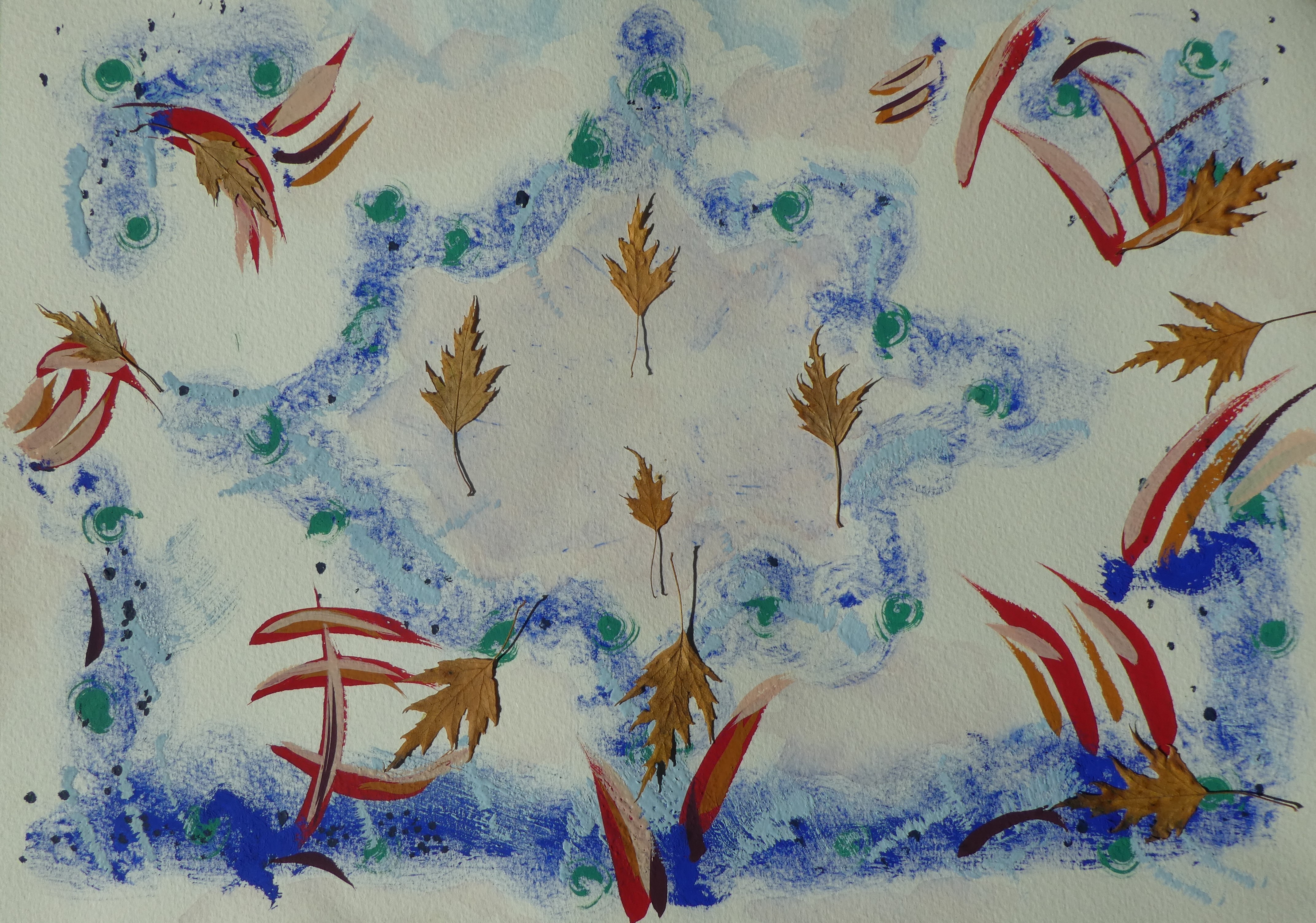Small leaves and painting III